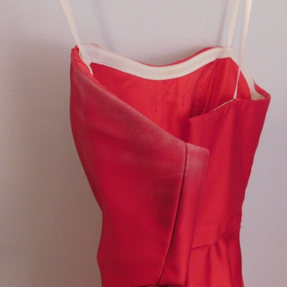 Short Red Satin Homecoming Dress! - Picture 6 of 8